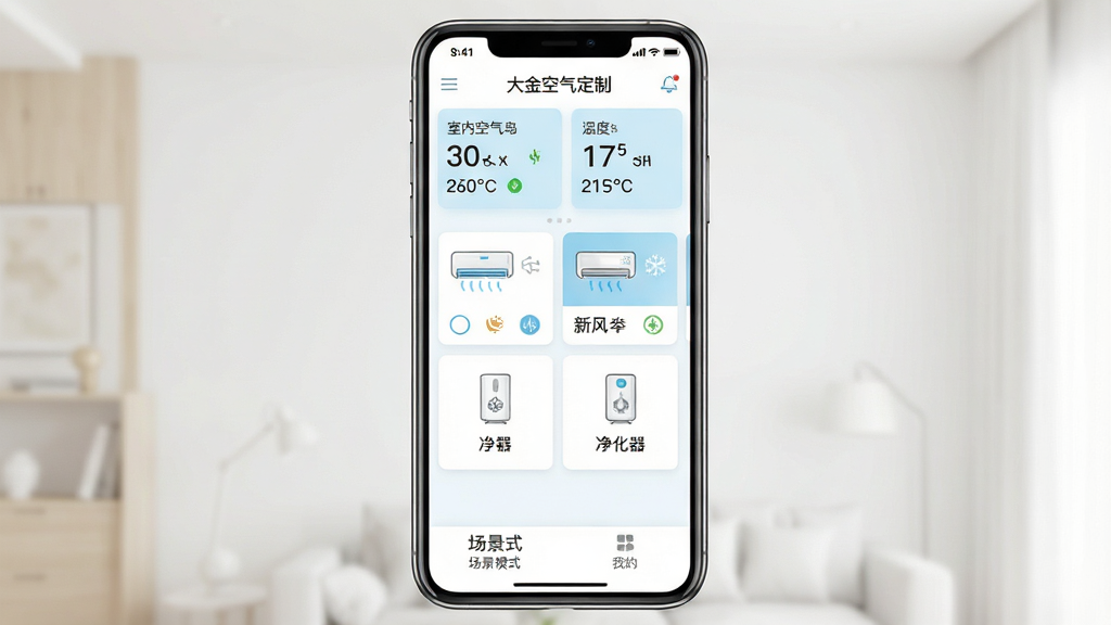 һ��չʾ����������App���Ľ����ͼƬ������������һ�������ֻ����ֻ���Ļ����ʾ�š����������ơ���App���棬���沼�ּ�࣬������ʾ���ڿ����������¶����ݣ��м����������ſյ����·硢���������豸���ƿ�Ƭ���ײ��г���ģʽ���ҵ�ѡ��������԰�ɫ��ǳ��ɫΪ��ɫ��������ִ���Լ�����������ɾ����޶���Ԫ�ء�