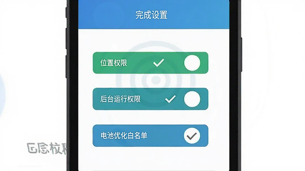 ���˶�ͯ�����ػ�GPS��װ���ò���ʾ��ͼ���ֻ���Ļ��ʾȨ�����ý��棬��λ��Ȩ�ޡ���̨����Ȩ�ޡ�����Ż��������������ذ�ť��ÿ����ť�Ա�����ɫ�Թ���ǣ���Ļ�Ϸ��С�������á����֣���������������������ɫ����ƽ����ƣ����ʸɾ��޶���Ԫ��