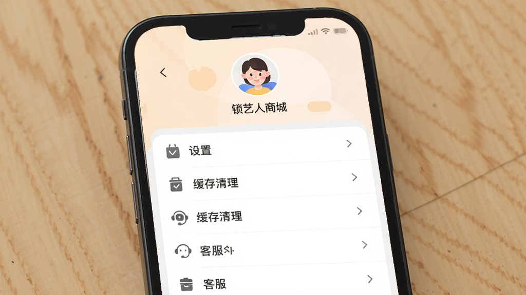 �ֻ���Ļչʾ���������̳ǡ�App�ĸ�����������ҳ�棬�������ֻ����棬����Ϊ�����û�ͷ����·������б����Ű����������Ϊ��ƽ����ƣ�ϸ�ڰ������á������������ͷ���ͼ������֣����ʸ��壬�ɾ����޶���Ԫ��