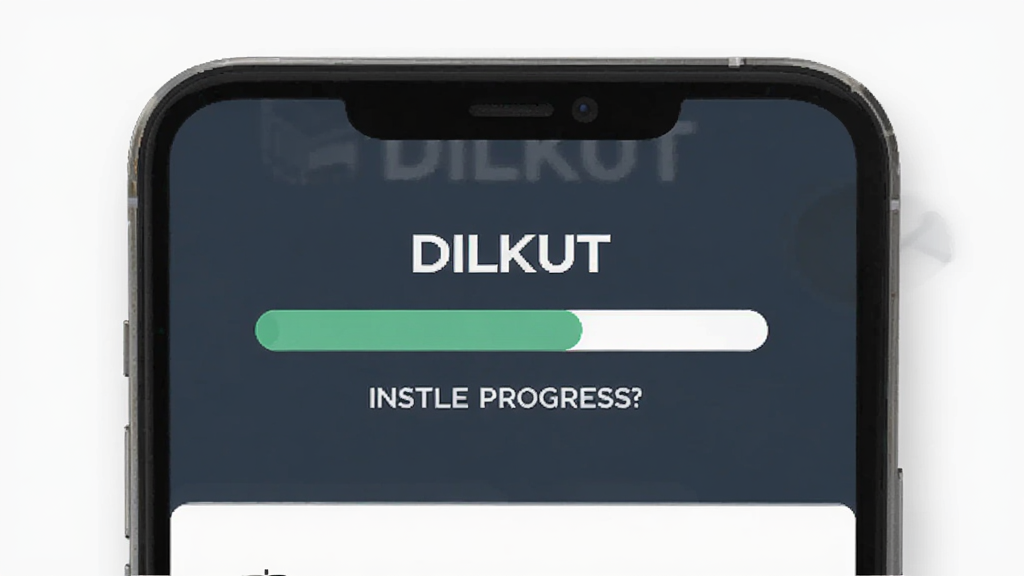 DILKUT��װ����ʾ��ͼ������Ϊ�ֻ���Ļ��ʾDILKUT��װ���Ƚ��棬����Ϊ���н�������������ʾ���Ű��࣬����ƽ����ϸ�ڽ�����Բ�󣬻��ʸɾ����������ұ���