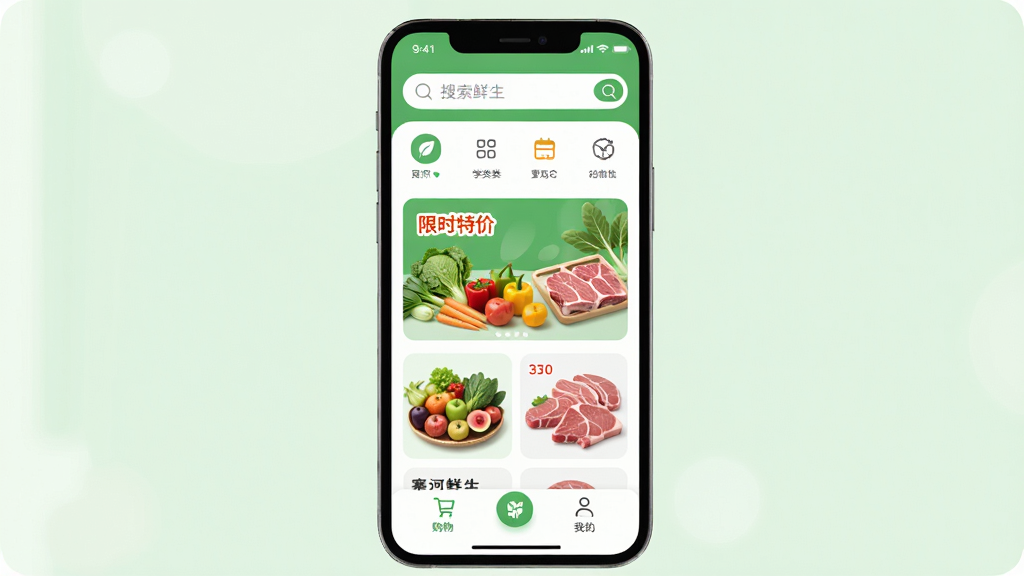 ���ʹ���APP������չʾ���������������ʵ��߲�ˮ��������������Ʒ�������룬�ֻ���Ļ��ʾ