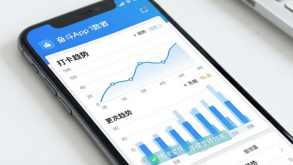 �ܶ���App����ͳ��ҳ�棬�������ֻ���Ļ����Ļ����ʾ����ͼ����״ͼ��ͼ������Ϊ�������ơ����·��С��������15�족�����֣������������Ű��������������Լ��ϸ�ھ�ȷ�����ʸɾ����޶���Ԫ�ء�
