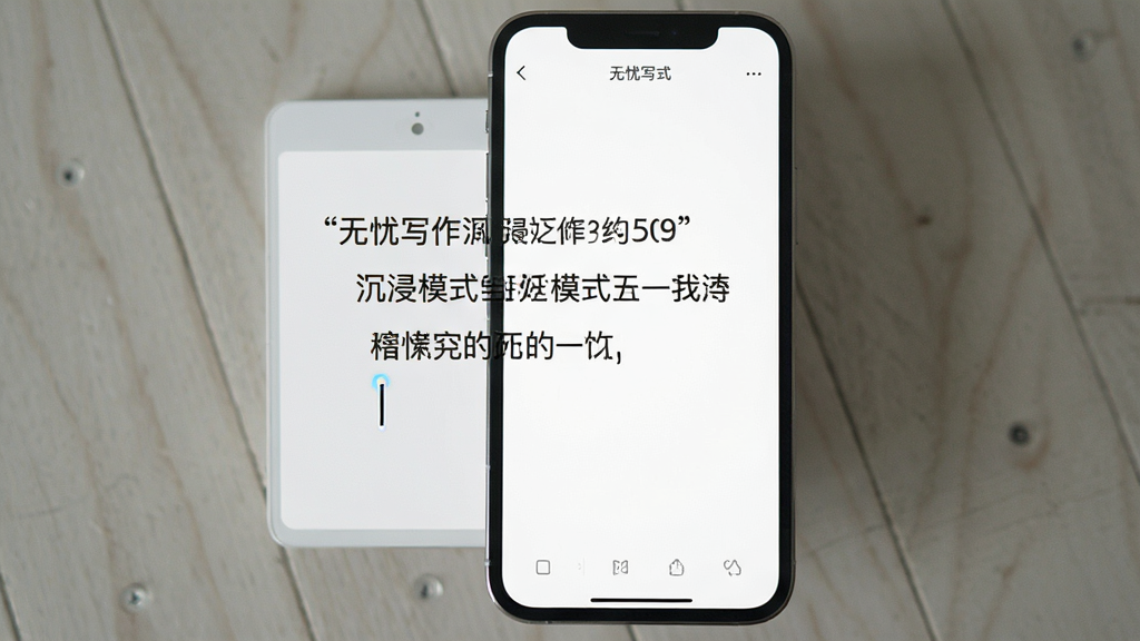 һ��չʾ������д��������ģʽ�����ͼƬ���������ֻ���Ļ��ʾȫ��д��״̬������Ϊ���ױ�����ֻ�к�ɫ���ֺ���˸�Ĺ�꣬�����͵ײ�û���κΰ�ť��ͼ�꣬�Ű漫�򣬷��Ϊ���䵭�磬ϸ���������Ű����ʣ����ʸɾ��������޶���Ԫ�ء�
