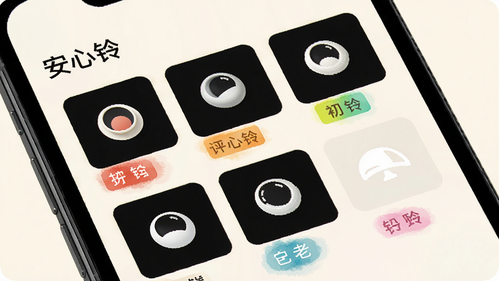 ������App��������ѡ����棬�ֻ���Ļչʾ�������ѡ�����ɫ��ǩ���������С������塱���ֱ�ʶ������Ϊ���ŵ��װ�ɫ��������¼�࣬����ϸ�壬�޶���Ԫ��