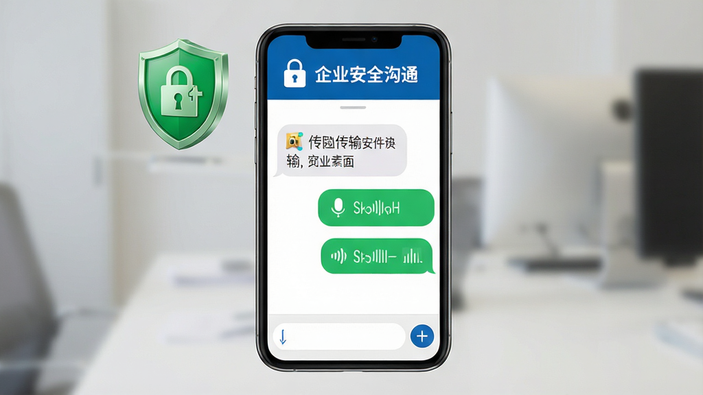 ����U+ ��ȫ��ͨ����չʾ������Ϊ�ֻ����촰�ڽ��棬�����Ƕ�����ʾ������ͼ��͡���ҵ��ȫ��ͨ���������м��ǶԻ����ݣ������ļ������������Ϣ�����ײ��������С�+���Ÿ�����ť���Ű���������Ϊ�������磬ϸ���ϼ���ͼ��Ϊ��Ŀ����ɫ���ƣ��Ի�����Բ�󣬱���Ϊ���ף����ʸ��壬�����������޶���Ԫ�ء�