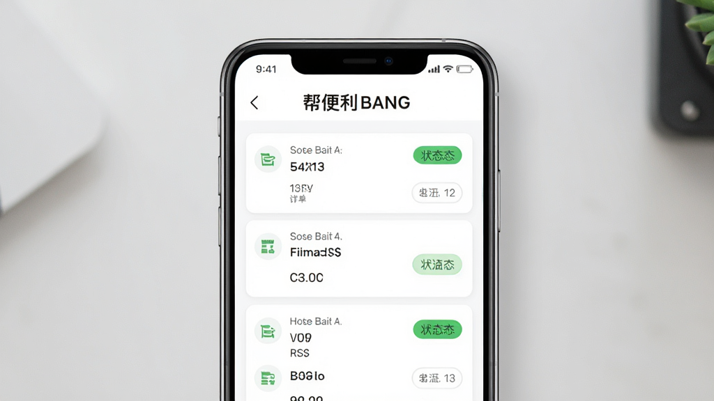 �����BANG�����������棬����Ϊ�ֻ���Ļ��ʾ�����б���״̬��ǩ���������½ṹ���Ű����룬����ִ���Լ��ϸ��ͼ�����������ʸɾ����޶���Ԫ�أ����֡������BANG��������ҳ�涥��