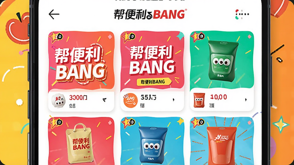 �����BANG�����ҳ�棬����Ϊ�ֻ���Ļ��ʾ������ǩ����Ʒ�б��������������У��Ű���ã������̴����磬ϸ����ɫ���������ʸɾ����޶���Ԫ�أ����֡������BANG�������ڵ�����