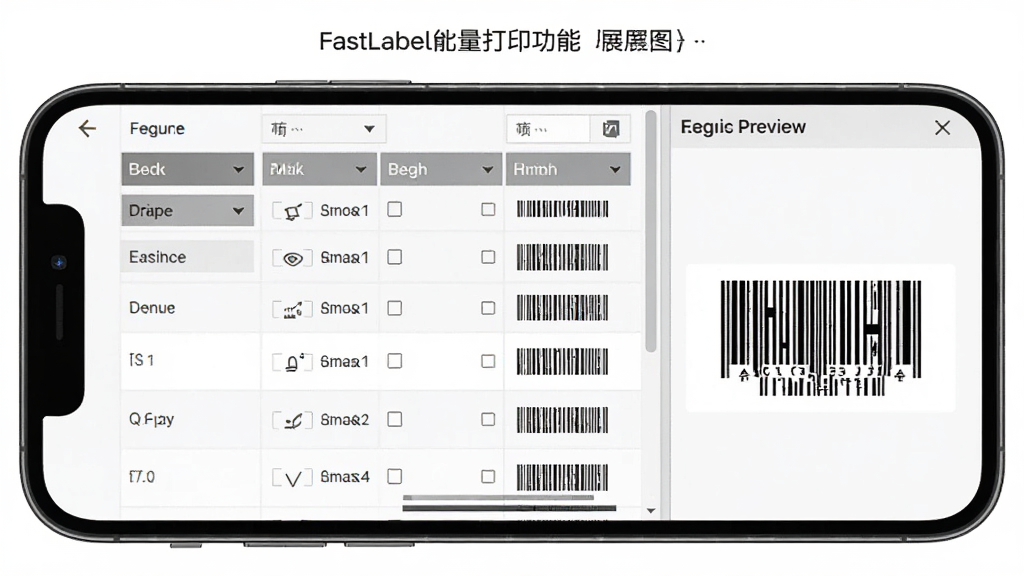 FastLabel������ӡ����չʾͼ���������ֻ���Ļ��ʾ���ݵ����б�������Ϊ����ֶ�ѡ���Ҳ��ǩԤ�����Ű����룬��������࣬ϸ�����б����ж������ݼ�¼�Ͷ�Ӧ������ͼ�Σ������������ɾ����޶���Ԫ��