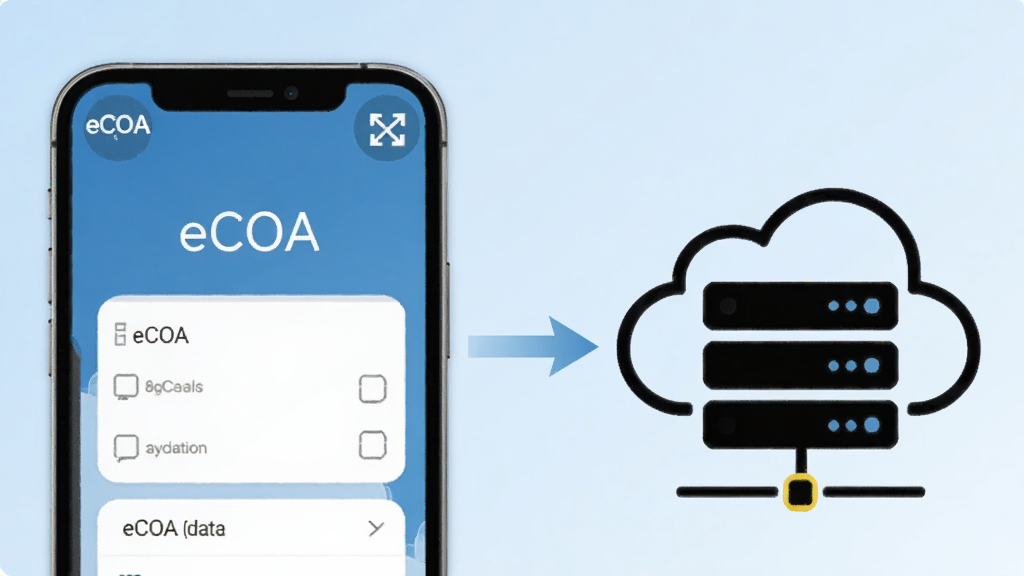 һ��չʾeCOA������д���ܵ�ͼƬ�����������һ���ֻ���ʾ�������ź�ͼ�꣬�ֻ���Ļ����eCOA�ʾ����棬�Ҳ���һ���ƶ˷�����ͼ�꣬�м��м�ͷ��ʾ���ݴ��ֻ������ƶˣ������ǵ���ɫ���䣬�����Ƽ��У����ʸɾ��޶���Ԫ��