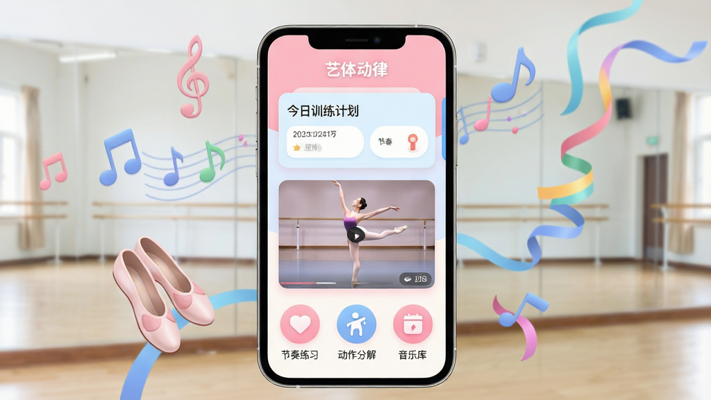 ����������һ�������ֻ�����Ļ����ʾ�š����嶯�ɡ�App�������棬��������͵ķ���ɫ��Ϊ�����Ϸ��ǽ���ѵ���ƻ���Ƭ���м��Ǵ��������������߸�����Ƶ�����·������Ž�����ϰ�������ֽ⡢���ֿ��Բ�ι���ͼ�ꡣ�ֻ���ΧƯ������������Ь�Ͳʴ���Ԫ�أ��������黯���赸���Ҿ���ǽ��������������������ƽ����ƣ�ϸ��Բ�󣬻��ʸɾ��޶���Ԫ�أ����������ɶ���