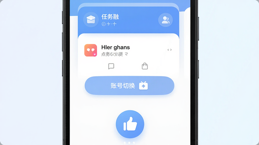 ������ �ֻ�Ӧ�ý���չʾ������Ϊһ��������׿�ֻ�����Ļ����ʾ������App����ҳ�������Ϸ��������б���Ƭ���м����˺��л���ť���·��������ĵ���ͼ�꣬�Ű������ˣ�����ִ���ƽ����ϸ��Բ�󣬱���Ϊǳɫ���䣬���ʸɾ��޶���Ԫ��
