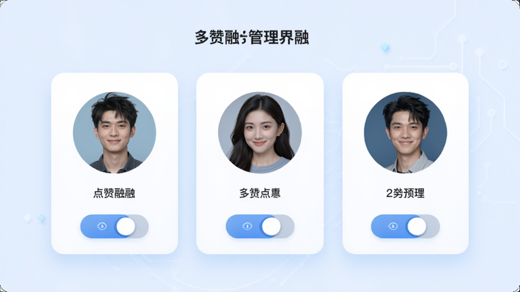 ������ ���˺Ź������棬��������չʾ�����˺�ͷ��Ƭ�������У���Ƭ�·����л���ť������Ϊ����ɫ������Լ�Ƽ��У�����������ϸ�ھ��£����ʸɾ��޶���Ԫ��
