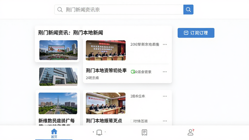 i����������Ѷҳ�棬��ɫ�������������������м������б��Կ�Ƭ��ʽչʾ���������ű������ű��������ͼ���Ҳ��ж��İ�ť���ײ�������������ʾ��ҳͼ�꣬�����࣬��������������ִ������ʸɾ�