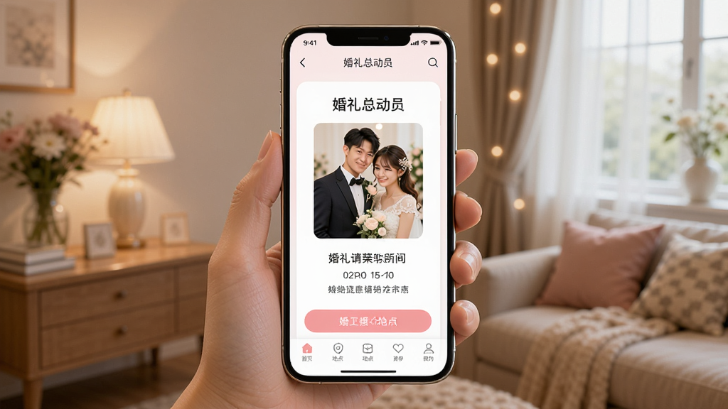 һ��AI���ɵ�ͼƬ����������һֻ�������ֻ�չʾ�������ܶ�Ա��APP�ĵ������ҳ�棬�������������Ƭ�ͻ���ʱ��ص㣬��������ܰ�����ڳ�������������������������ֻ�Ϊ���壬���ʸɾ�ϸ�壬���������ɶ�