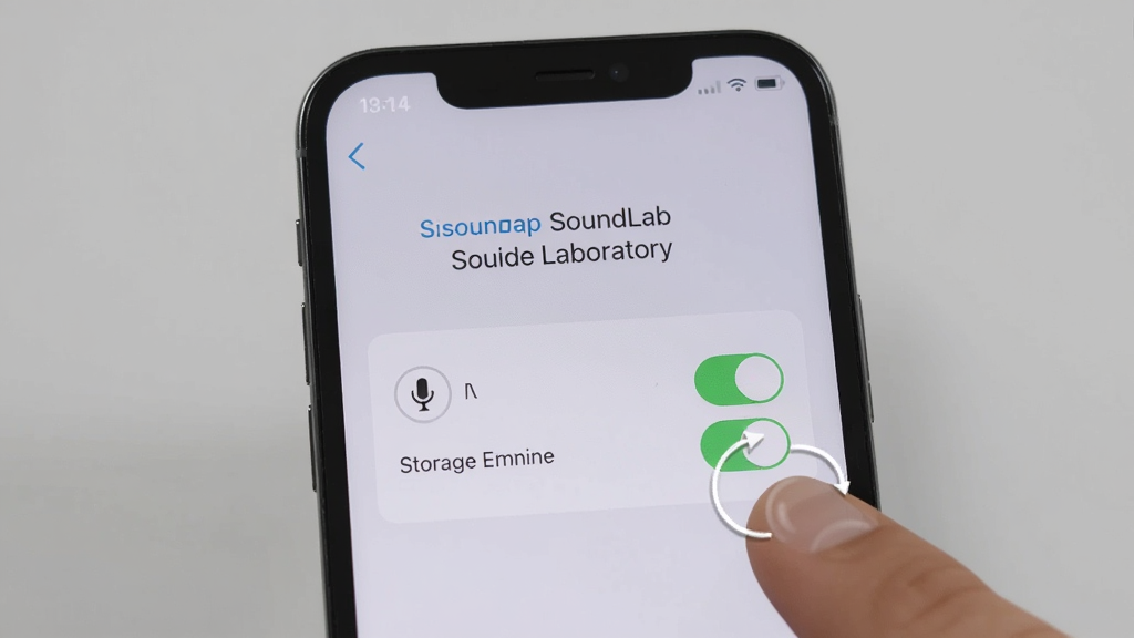 һ��չʾ���ֻ��ϰ�װSoundLab ����ʵ����ʱȨ�����ý����ͼƬ���������ֻ���Ļ��ʾ��˷�ʹ洢Ȩ�޵Ŀ��أ��Ա�����ָ�����ʾ�⣬�����Ǽ��Ļ�ɫ�����дʵ�������������޶���Ԫ��
