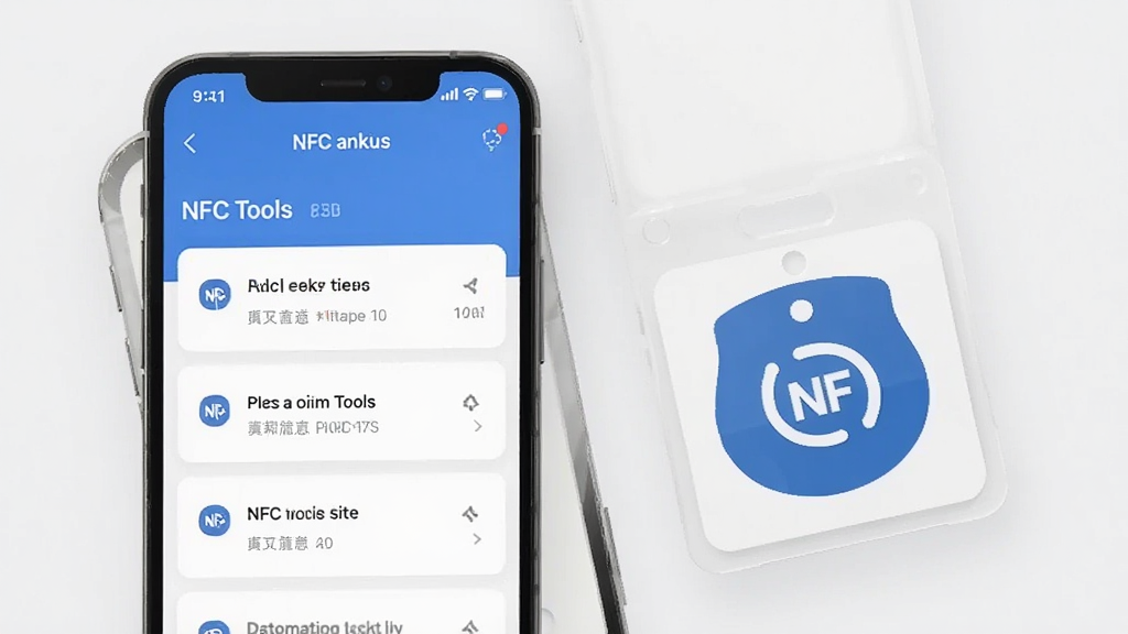 һ��չʾNFC Tools�Զ��������ܵ�ͼƬ���������ֻ���Ļ��ʾ�����б���NFC��ǩ�����ֲ��ÿ�Ƭʽ���У�������ִ���ϸ�ھ��£����ʸɾ����޶���Ԫ��