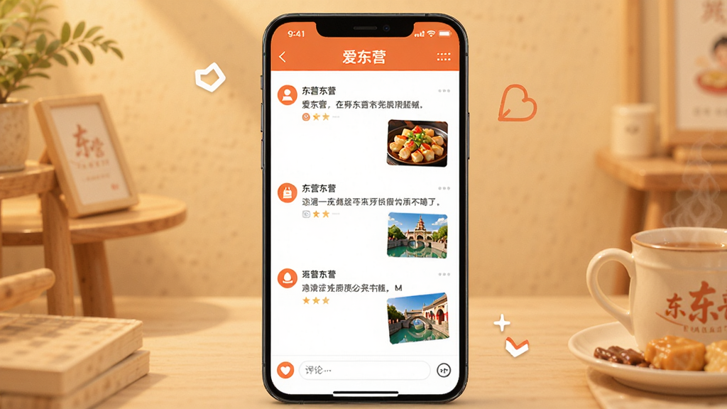 һ��AI���ɵ�ͼƬ��չʾ������Ӫ��APP����������ҳ�棬�������ֻ���������񣬲���Ϊ�����б������ۿ��Ű���ã����Ϊůɫ�罻�磬ϸ�ڴ��ж�Ӫ��ɫ��ʳ�ͷ羰Сͼ�����ʸɾ��޶���Ԫ��
