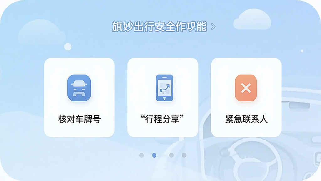 һ��չʾ�������App��ȫ���ܲ��������ʾ��ͼ���������ֻ���Ļ��ʾ�˶Գ��ƺš��г̷�����������ϵ������������ڣ�ÿ��������м���ͼ�������˵����������ǳ��ɫ���䣬����ƽ����ƣ����������ɾ��޶���Ԫ��