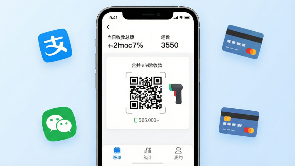 Ʊ���Ӧ��������ȫòչʾ������������һ�����������ֻ���Ļ����Ļ����ʾƱ���APP���տ�ҳ�棬�����е����տ��ܶ�ͱ���ͳ�ƣ��м��Ǻϲ�����տ��ά���ɨ��ǹͼ�꣬�ײ����˵���ͳ�ơ��ҵ�����ѡ��������Ǹɾ���ǳ��ɫ���䣬��ΧƯ����֧������΢�š����ÿ���ͼ��Ԫ�أ�����ִ���ƽ����ϸ��Բ�󣬻��ʸɾ��������޶���Ԫ��