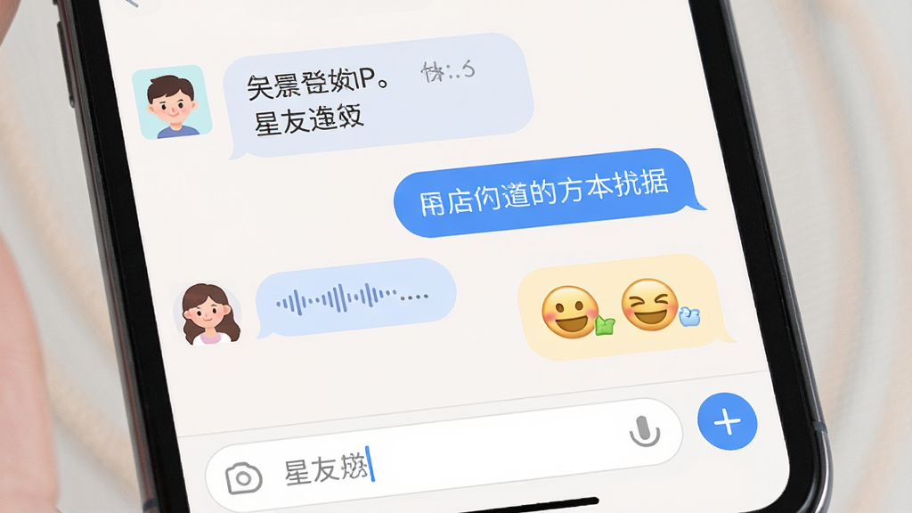 һ��չʾ����App��������ͼƬ���������ֻ���Ļ��д����Ļ����ʾһ������Ի����ڣ�����ǶԷ�������������Ϣ�����������Ҳ����Լ����������ֺͱ�������ײ��������ͼӺŹ��ܰ�ť����������������Ǽ�������UI��ƣ�ϸ��������Բ��������������ɫ��ͣ����ʸɾ��޶���Ԫ��