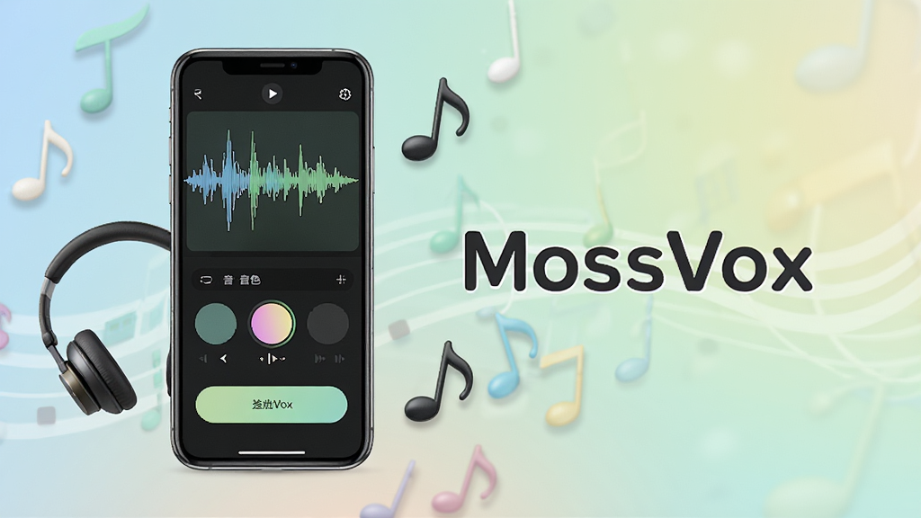 MossVox¼���뵼������չʾͼ���������ֻ���Ļ��ʾ¼�����棬�в���ͼ����ɫѡ�����͵�����ť���Ա��ж���������Ԫ�ص�׺����������͵Ľ���ɫ��������������