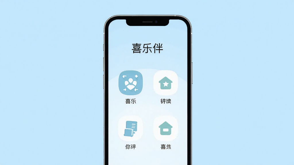 һ�š�ϲ�ְ顱App�ڲ�����Ĳ廭���������ֻ���Ļ����Ļ����ʾ��ϲ�ְ顱�ļ�����棬ֻ�м������Ĺ���ͼ������ֱ�ǩ����Χû���κι��Ԫ�أ������Ǹɾ���ǳ��ɫ����񼫼򣬻����������޶���Ԫ�ء�