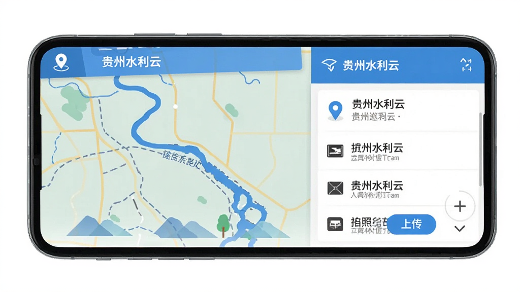 ����ˮ����APPѲ�ӽ��棬�ֻ���ʾ�ӵ���ͼ�������ϴ���ť����ɫ���⣬�������������ж�λͼ��͹����б�����ƽ��񣬸ɾ��޶���Ԫ�أ����廭��