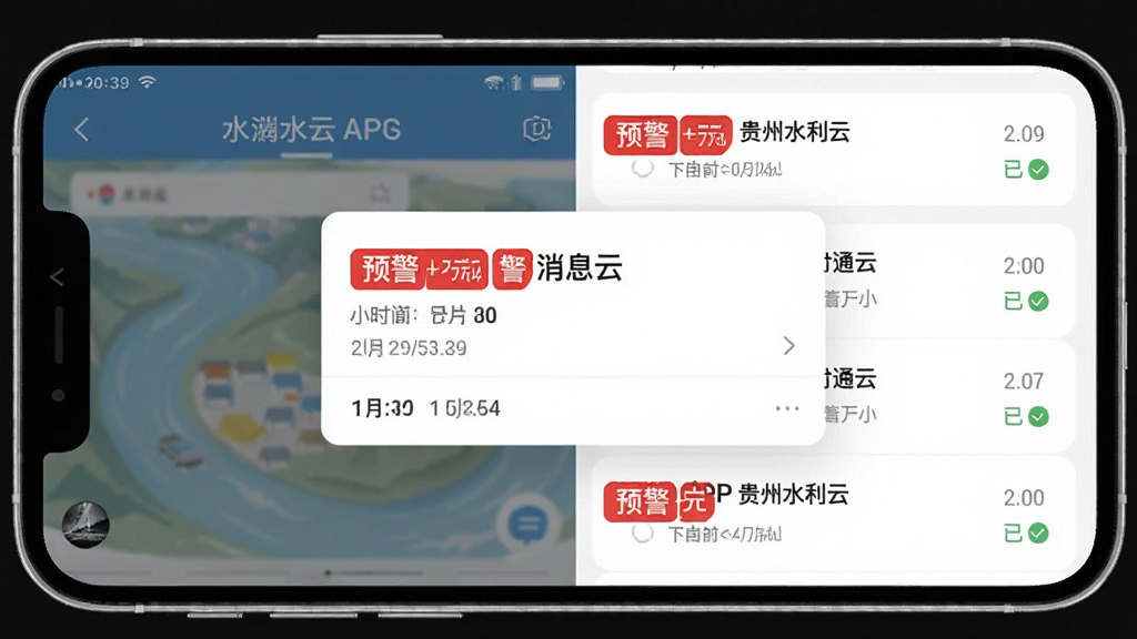 ����ˮ����APP��Ϣ֪ͨ���棬�ֻ���Ļ��ʾԤ����������Ϣ�б�����ɫԤ����ǩ��Ŀ����������������ʱ������Ѷ���ǣ���ƽ��ƣ��ɾ��޶���Ԫ�أ����廭��