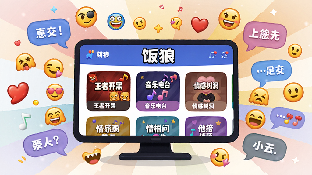 ������һ������������ɶԳ������м���һ������Ļ��ʾ�����ǡ�App�Ľ��棬�����������Ų�ͬ����ķ��俨Ƭ����Ƭ��д�š����߿��ڡ��������ֵ�̨�������������������������������Ļ���У���Χ�����Ÿ��ֱ�����źͶԻ����ݡ��Ű���÷�ɢʽ��������������ɢ������ǿ�ͨ�廭�磬ɫ�����ޣ�ϸ�ڷḻ�����ʸɾ��޶���Ԫ�أ�Ӫ������ֵ��罻��Χ��