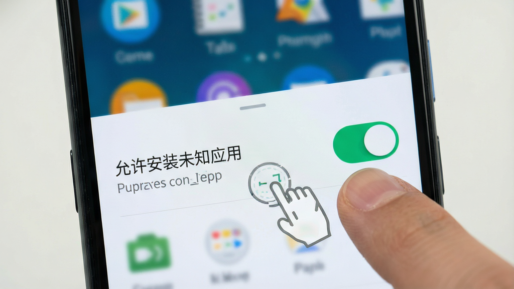 һ��չʾ�ؼ��ʽ���App�ڰ�׿�ֻ��ϰ�װȨ�����ý����ͼƬ���������ֻ���Ļ��д����ʾ��������װδ֪Ӧ�á��Ŀ��ذ�ť���Ա�����ָ�����ʾ�⣬������ģ�����ֻ����棬���ʵ�ý̳̣������������޶���Ԫ��
