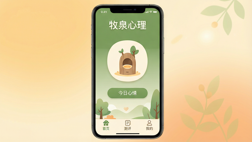 ��Ȫ���� �ֻ�Ӧ���������ͼ����������չʾһ����ܰ����ɫ���װ�ɫ��App���棬������ʾ����Ȫ�������ĸ��֣��м���һ����Լ������ͼ��͡��������顱�򿨰�ť���ײ�����ҳ���������ҵ�����ѡ�����������͵Ľ���ůɫ�����������������������ʸɾ��������޶���Ԫ��
