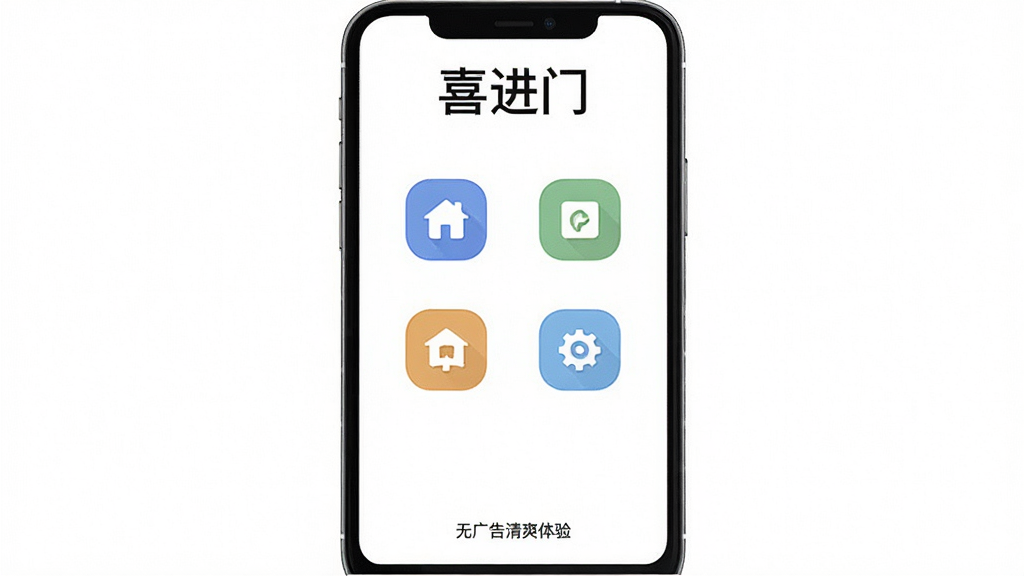 һ��ϲ����App�����ͼ����������һ���ɾ��İ�ɫ�������棬������ϲ���ŵ����ֱ�ʶ���м�����������Ĺ���ͼ�꣬�ײ���һ��С��д���޹����ˬ���飬�����񼫼򣬻��ʸɾ��޶���Ԫ��