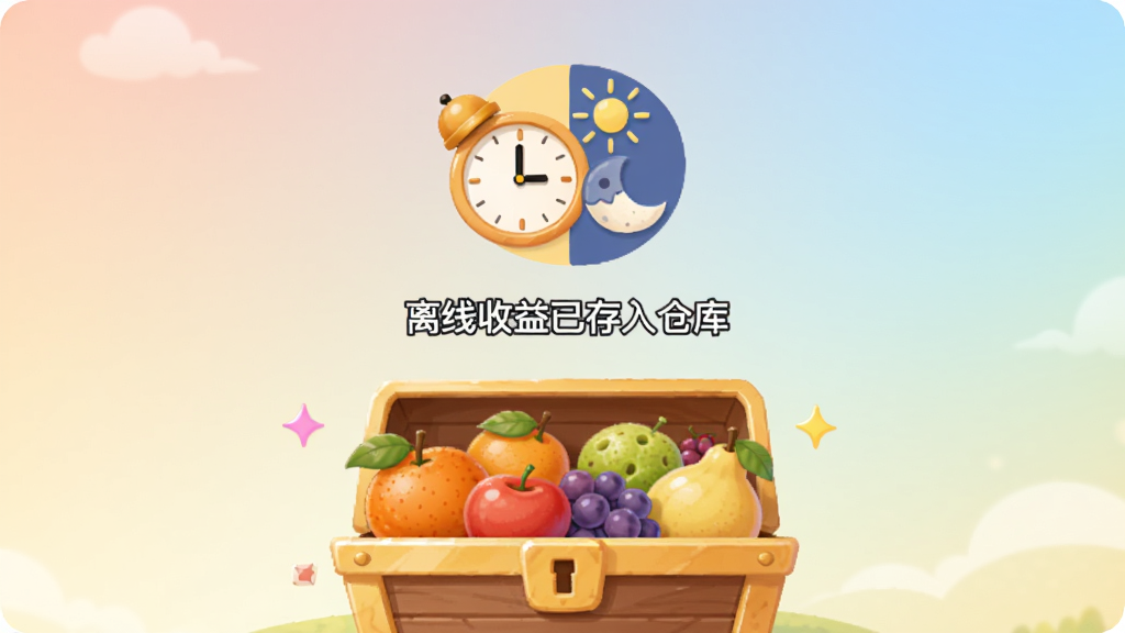 ��С����԰ �������������棬������ʾһ����ͨʱ�Ӻ�̫�����������ͼ�꣬�·��Ƕ���ˮ���ı��䣬����������ʾ���������Ѵ���ֿ⣬��������͵Ľ���ɫ����������ִ������ʸɾ��޶���Ԫ��