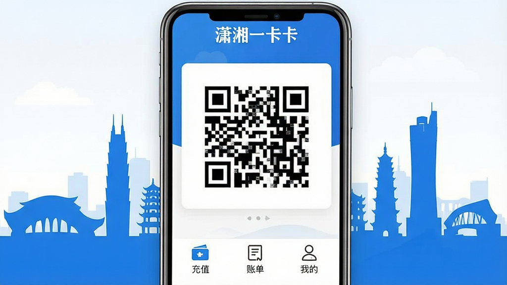һ��չʾ������һ��ͨ��App���Ľ�����ֻ�����ͼ������������App�����棬������ʾ������һ��ͨ�����ֱ�ʶ���м�����Ŀ�ĳ˳���ά�룬�ײ��С���ֵ�����˵������ҵġ�����ͼ�꣬�����Ǻ��ϳ��еر��Ӱ�����������ִ���������ɫ�����ʸɾ����޶���Ԫ��