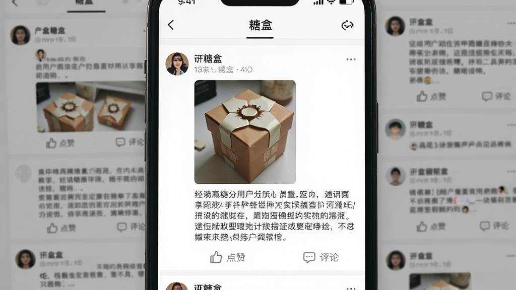 һ��չʾ���ǺС�APP��ҳ��ͼƬ������������һ���û������ķ������ӣ�����һ��ʵ�ĵ���Ʒ��Ƭ��һ����ϸ�����������������Ա��С����ޡ��͡����ۡ���ͼ�꣬�������������û���ͷ��ͼ�����ԣ������������������Ȼ�����������ɾ����޶���Ԫ�ء�