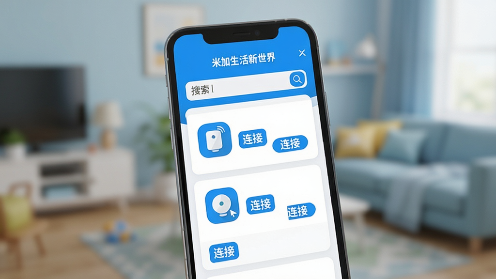 �׼����������� App �����豸ҳ�棬�ֻ���Ļ��ʾ��������������豸ͼ�꣬ÿ��ͼ���Ա��С����ӡ���ť�������࣬������ɫ�������黯�����ʸɾ���ͼƬ�����ֱ�ע���׼����������硱