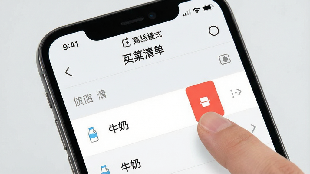 һ���ֻ�Ӧ�ò���ʾ��ͼ������չʾ������嵥��App������ʹ�ó������ֻ���Ļ������ʾ������ģʽ��Сͼ�꣬�м����嵥�б����û���ָ������ĳ����ţ�̡���Ŀ�����ֺ�ɫɾ����ť������Ϊǳ��ɫ������Ԫ�ؼ�࣬���ֱ�ע���������ɾ����䣬���������޶���Ԫ��