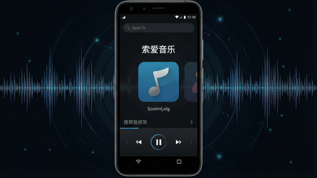 һ��չʾ��������App�������ȫ��ͼ�������������ֻ���Ļ����Ļ����ʾ�������ֱ�־�Ե���ɫ������棬�������������͡��������֡����ֱ�ʶ���м����Ƽ��赥�Ͳ��ſ��ư�ť�������ǿƼ��е��������������ּ�࣬����ִ���ƽ��ϸ�����������ʸɾ��޶���Ԫ��