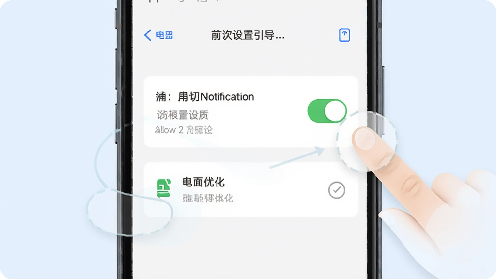 һ������App��װ��������ͼ���ֻ���Ļ��ʾ֪ͨȨ�����ý��棬����������֪ͨ���غ͵���Ż�ѡ��Ա�����ָ�����ʾ�⣬������ǳ��ɫ����������������ʸɾ�