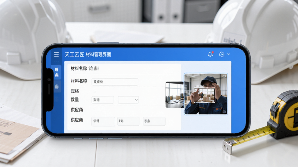 �칤�ƽ� ���Ϲ�������չʾͼ������չʾ�ֻ���Ļ�ϵĲ��������������������������ơ������������Ӧ�̵��ֶΣ��Ա��������ϴ�������ͼ������������İ칫���棬�а�ȫñ�;�����Ϊ��׺����������࣬UI��������ɫΪ��ɫ�������������׶������ʸ��壬�޶���Ԫ�ء�