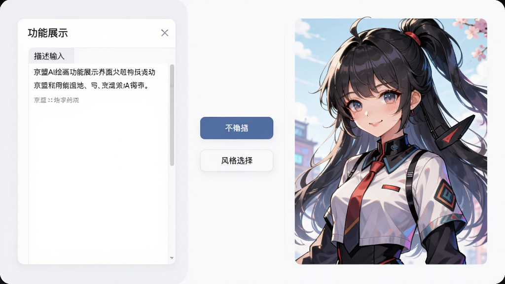 ����AI�滭 ����չʾ���� �����ʾ������������� �Ҳ�չʾ������ɵĶ������ͼƬ �в��з��ѡ��ť �������ҷ��� �Ű����� ����Լ�ִ� ϸ�ھ��� ���ʸɾ� �޶���Ԫ��