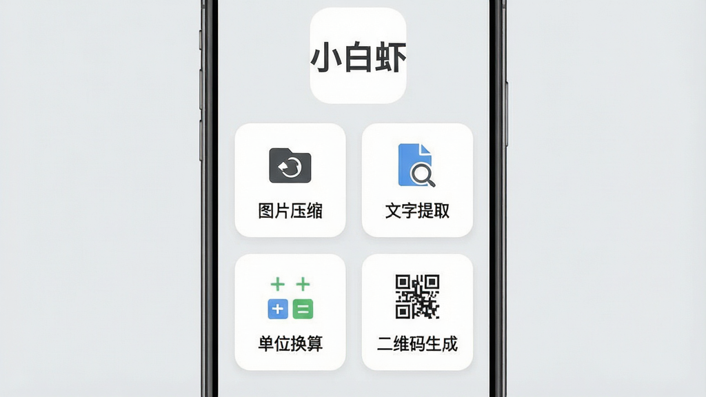 һ���ֻ���Ļ��ͼ����ͼƬ������չʾ��С��Ϻ��App�ڲ������б����棬�Ϸ��С�С��Ϻ�����ֱ�ʶ���·����������š�ͼƬѹ������������ȡ������λ���㡱����ά�����ɡ��ĸ����ܿ�Ƭ����ƬΪ��ɫԲ�Ǿ��Σ�����Ϊǳ��ɫ������ɾ��޹����������ִ���ƽ����������
