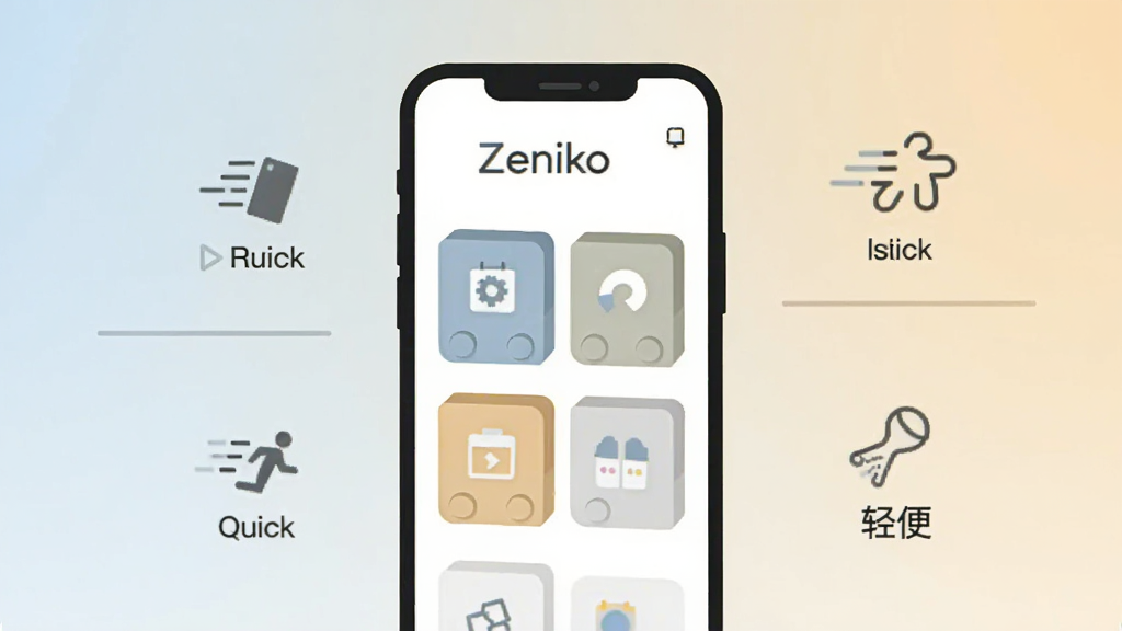 һ��չʾZeniko�����������Ĳ廭��������һ���ֻ���Ļ����ʾ��Zeniko�Ľ��棬����Ԫ�����ľһ���������У���Χ�д��������١�������㡱��������ͼ�꣬��������͵Ľ���ɫ������ִ���ƽ�����ʸɾ����޶���Ԫ��
