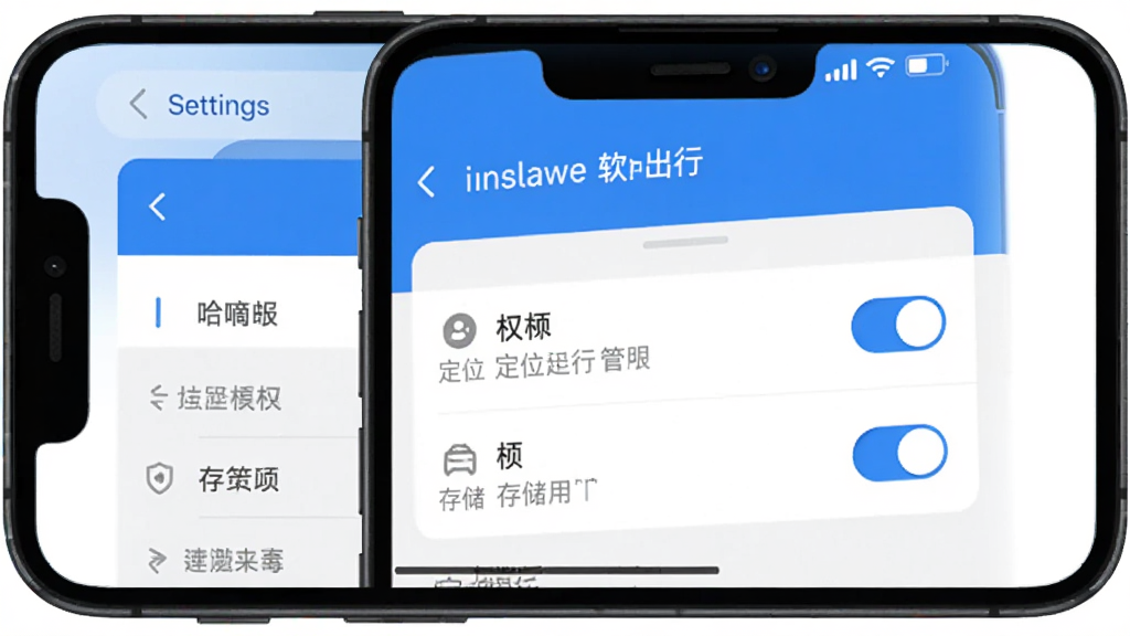 ���ֳ���������װȨ�����ý��棬����չʾ�ֻ���Ļ�ϵ�Ȩ�޹���ҳ�棬������λȨ�޺ʹ洢Ȩ�޿��أ����������ò˵���������ɫ����������������࣬���ʸɾ��޶���Ԫ��
