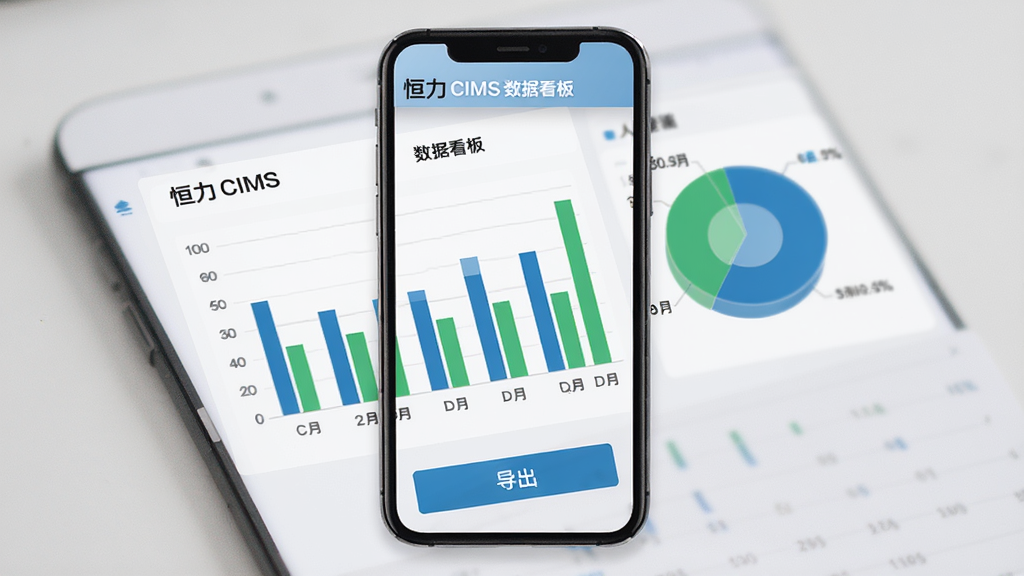 ����CIMS ���ݿ�����棬�ֻ���Ļ��ʾ��״ͼ�ͱ�ͼ��ͼ����ɫ����ɫ����ɫΪ�����·��е�����ť������Ϊǳ��ɫ���������ִ���ƽ����������