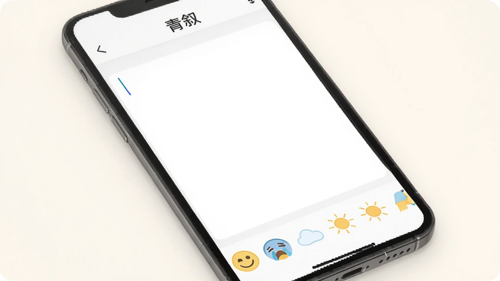 һ������App���ֱ༭�����ͼƬ���������ֻ���Ļ��ʾ�ſհ׵ı༭ҳ�棬�����С��������������������˸���ײ���һ�������ǩͼ�꣬����Ц�����������ƶ䡢̫���ȣ���������͵��װ�ɫ����񼫼����£����ʸɾ��޶���Ԫ��